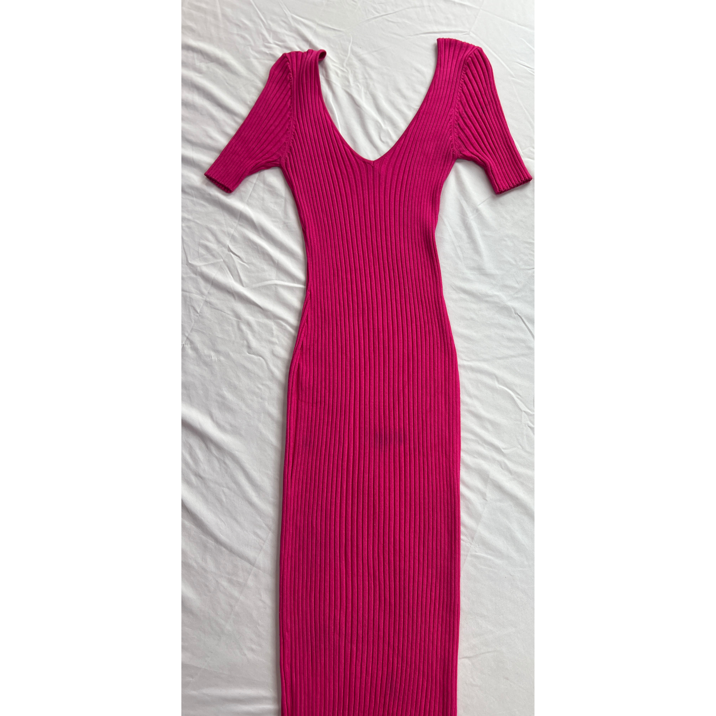 Fashion Nova Ribbed Knit Bodycon Dress - XL