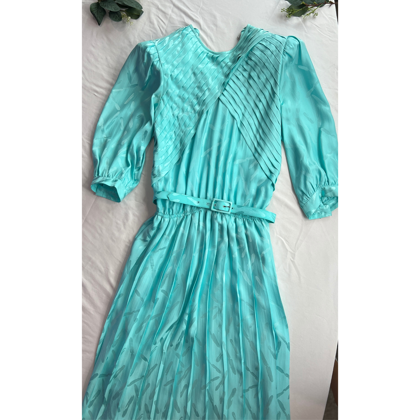 The Ocean Muse – Turquoise Statement Dress