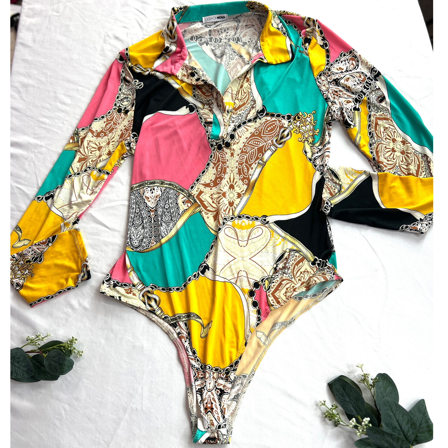 The Vivi - Fashion Nova Baroque Print Bodysuit