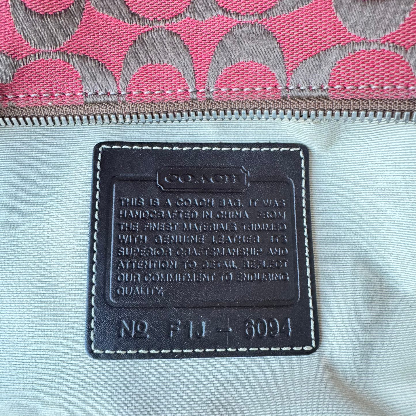 Y2K Vintage Coach Signature Shoulder Bag Accessory Pouch