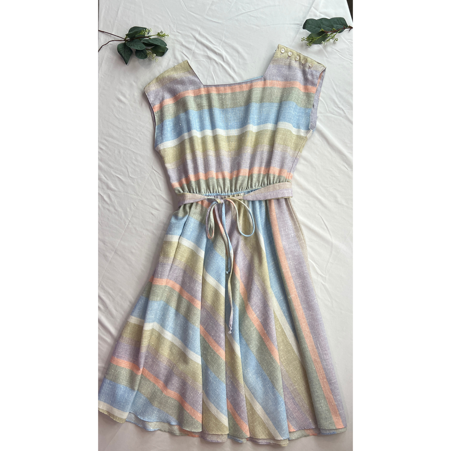 The Sunday Stroll – Vintage Striped Day Dress