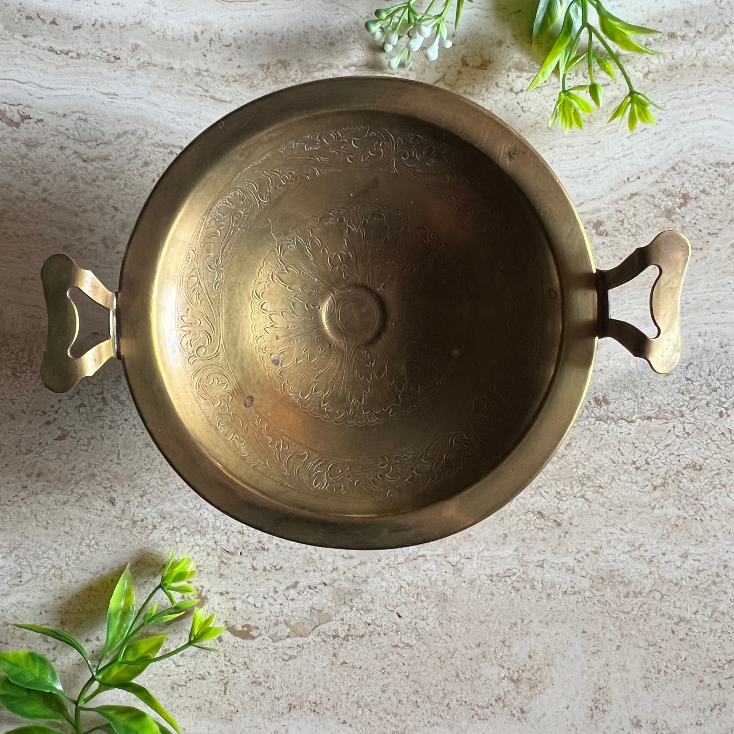 The Alba - Vintage Brass Dish