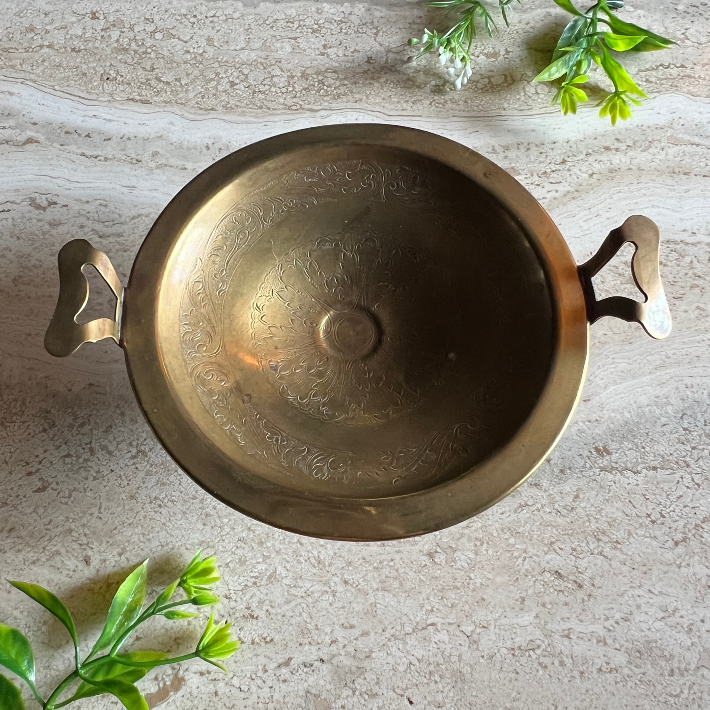 The Alba - Vintage Brass Dish