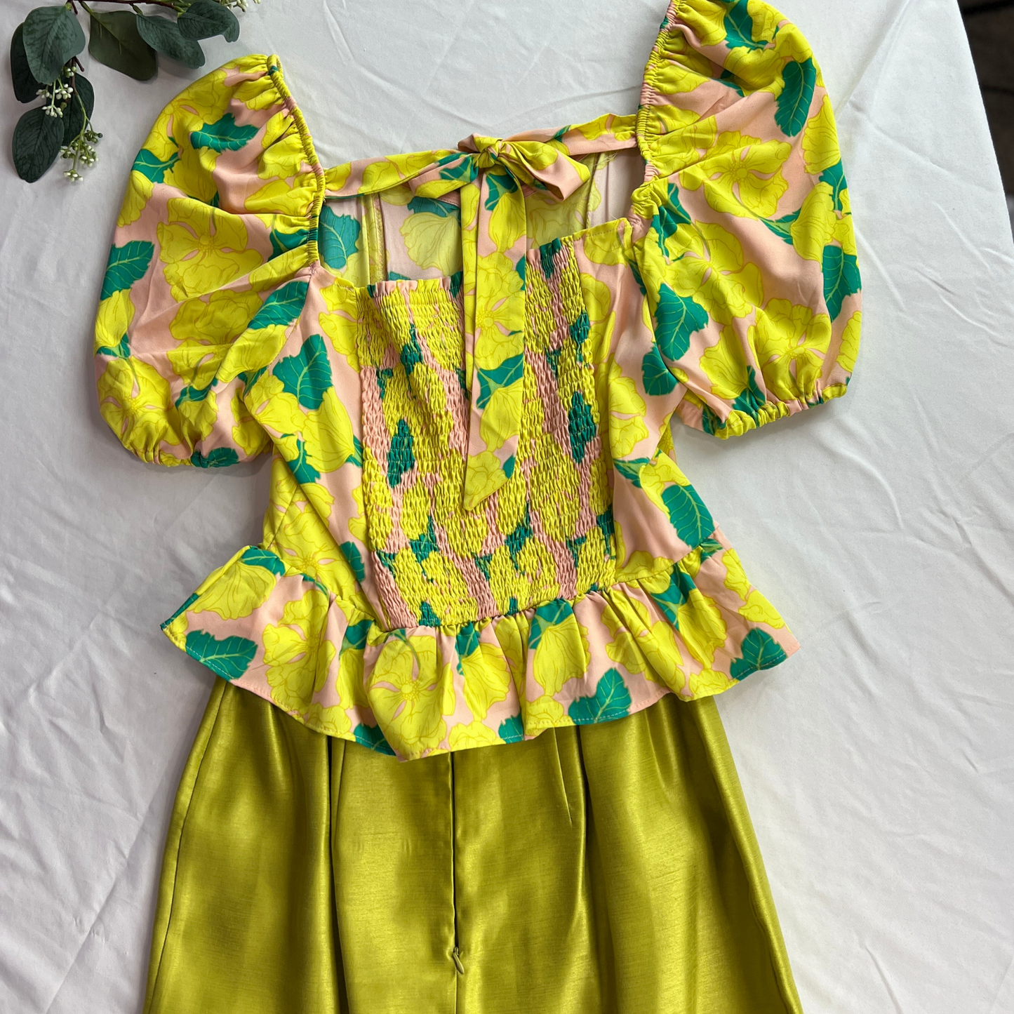 The Juliet – Puff Sleeve & Mermaid Skirt Set