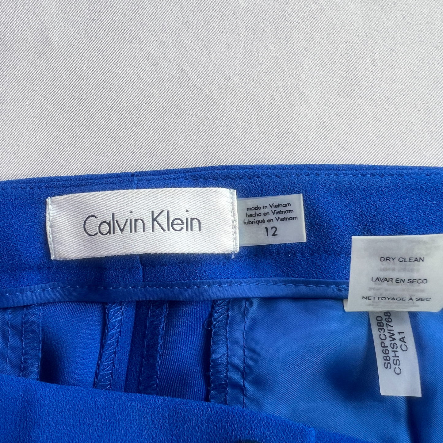 The Power Pop – Calvin Klein Electric Blue Ankle Pants