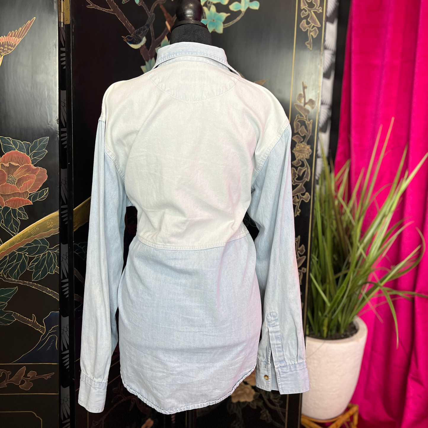 The Hendrix – Patchwork Denim Button-Up Shirt
