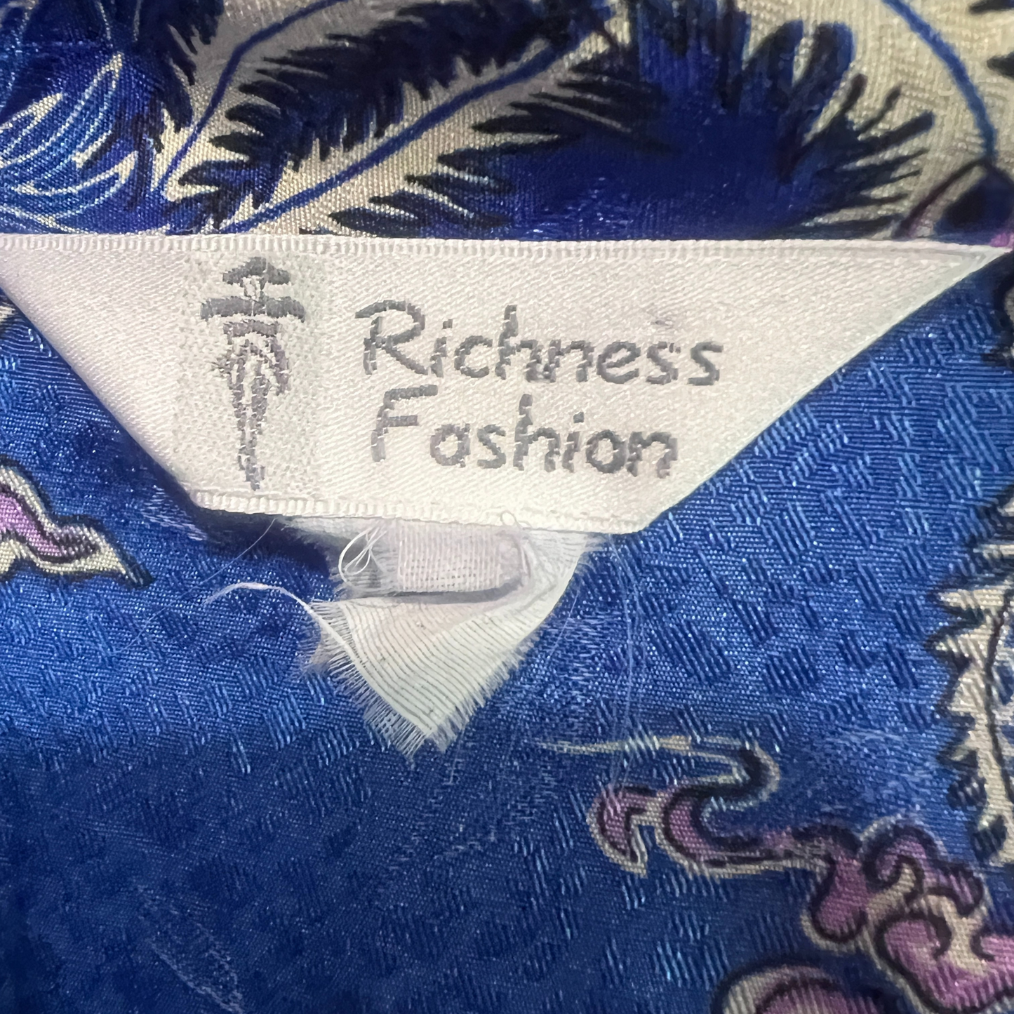 The Empress – Blue Dragon Print Cheongsam Shirt