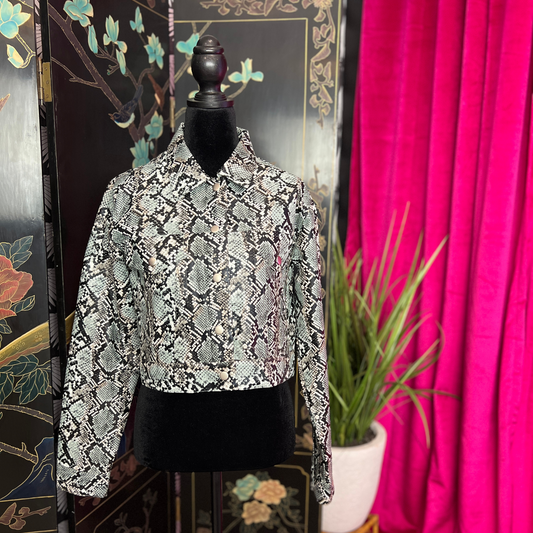 The Viper – Snake Print Statement Jacket