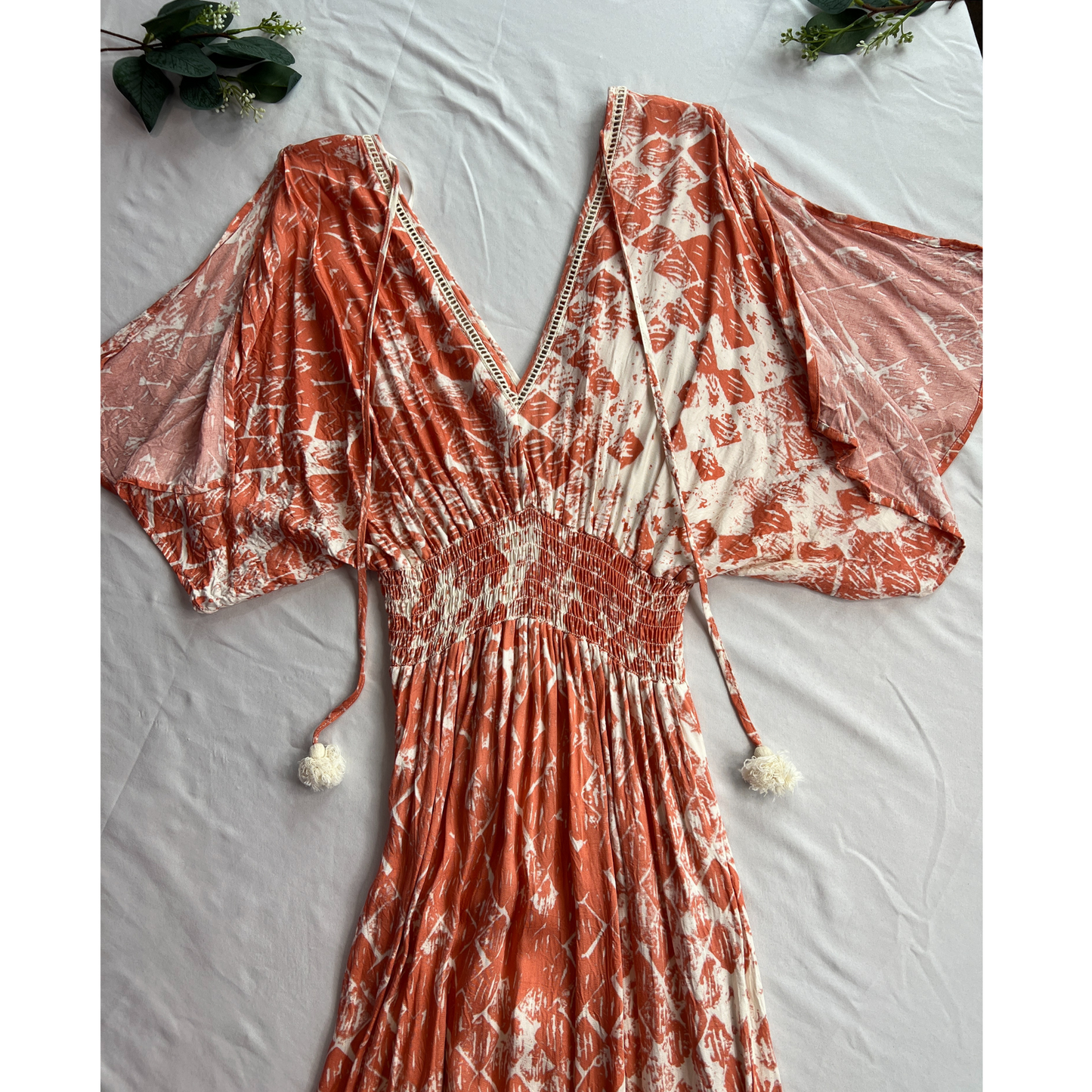 The Rustic Retreat – Earthy-Chic V-Neck Sleeveless Maxi