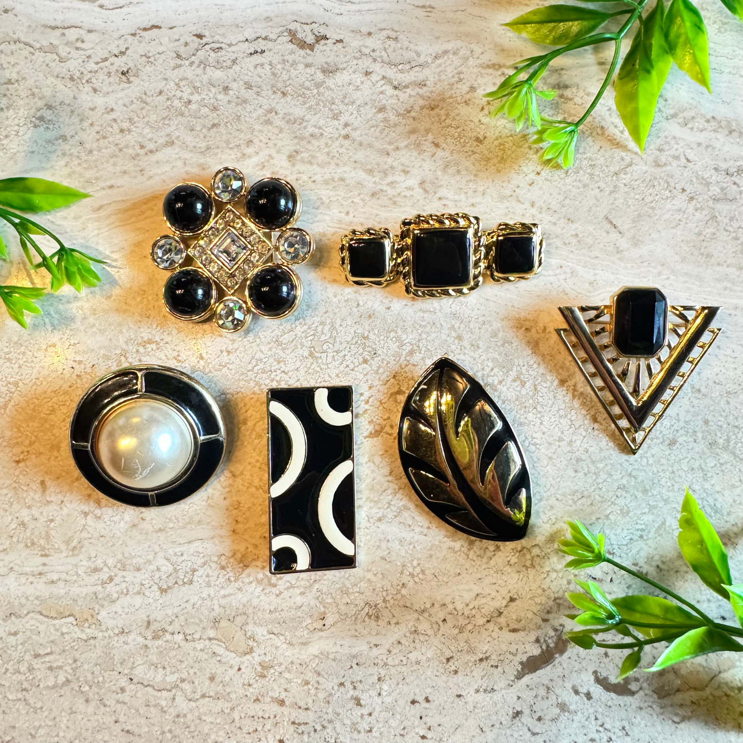 The Opulent Six - 6 Piece Brooch Bundle