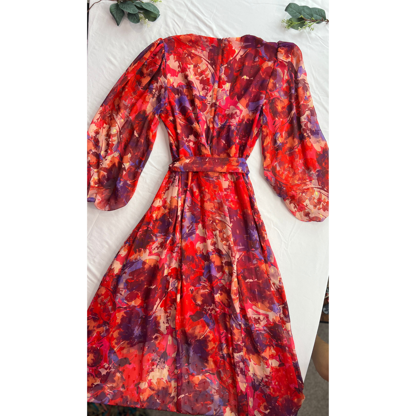 The Berry Bloom – Eliza J Floral Midi Dress