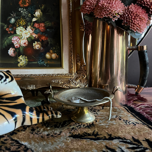 The Alba - Vintage Brass Dish