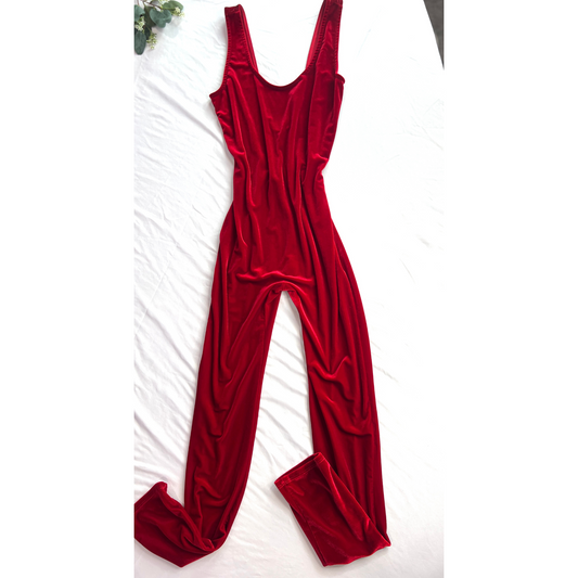 The Scarlett – Statement Red Power Jumpsuit
